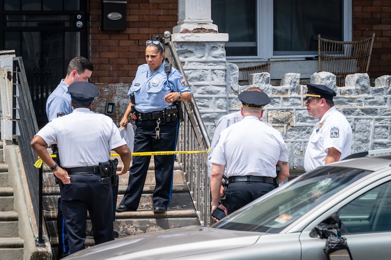 Police investigate the fatal shooting of a 2-year-old girl near 29th and Oxford Streets.